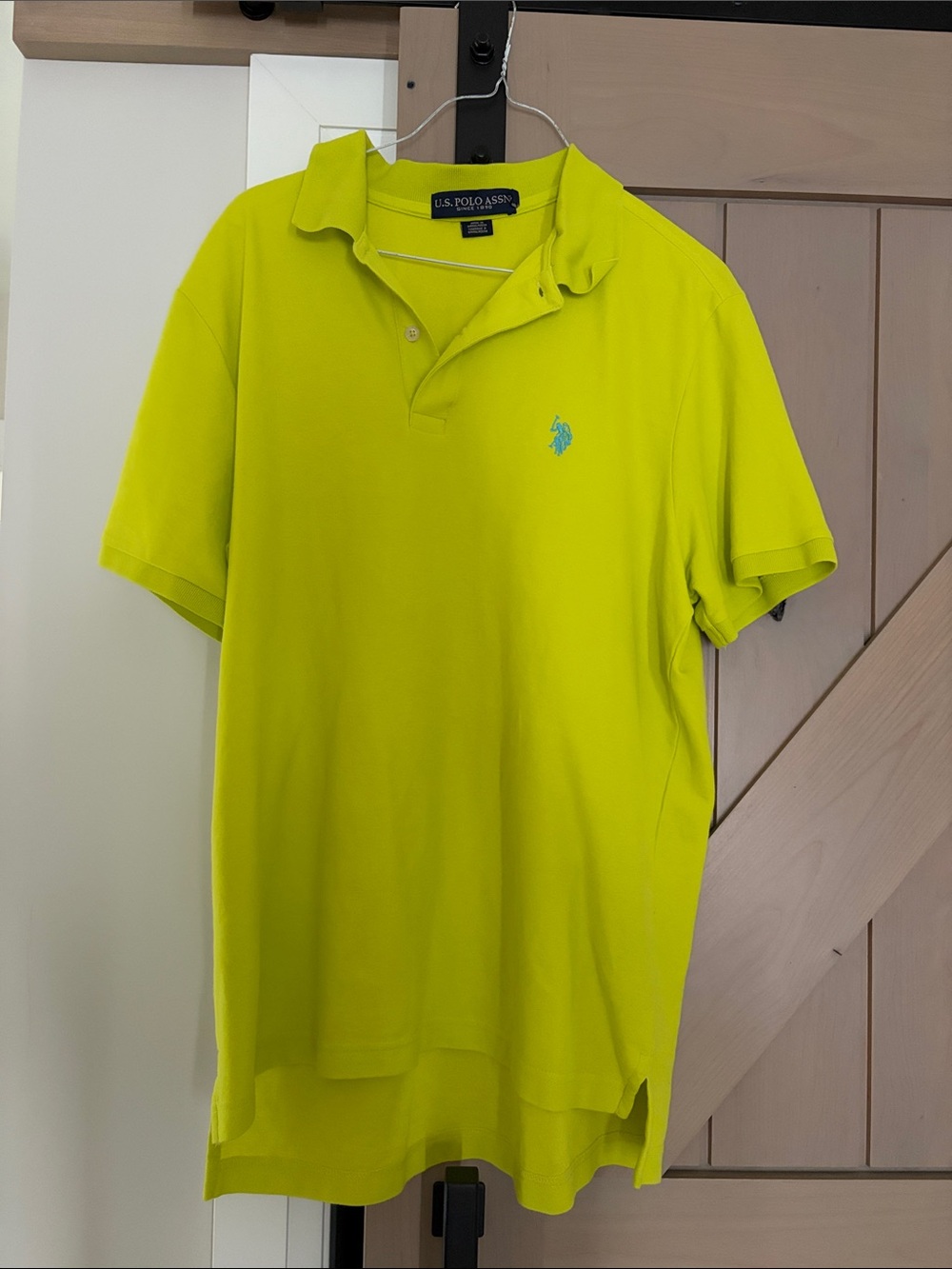 U.S. Polo Assn. Men’s Neon Lime Green Polo Shirt